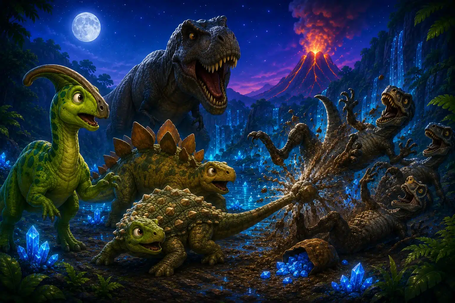 Dinosauří bitva v kouzelném údolí