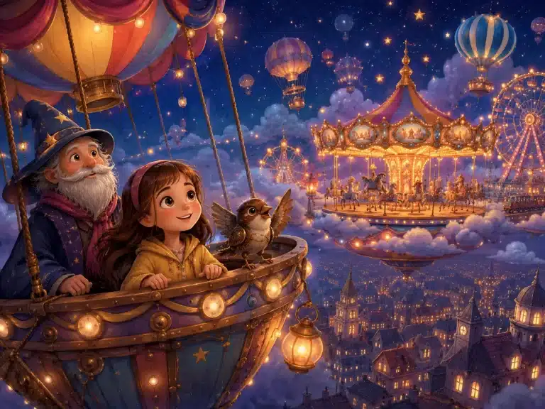 Ela a lietajúci lunapark pod hviezdami