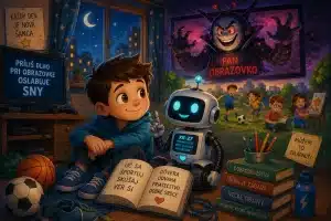 Robot, který nechápal, proč se lidé smějí – pohádka na dobrou noc